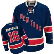 New York Rangers ＃16 Men's Derick Brassard Reebok Authentic Navy Blue Third Jersey