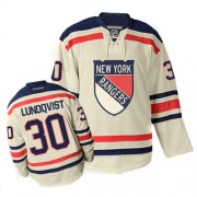 New York Rangers ＃30 Men's Henrik Lundqvist Reebok Authentic Cream Winter Classic Jersey