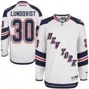 New York Rangers ＃30 Men's Henrik Lundqvist Reebok Authentic White 2014 Stadium Series Jersey