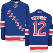 New York Rangers ＃12 Men's Lee Stempniak Reebok Authentic Royal Blue Home Jersey