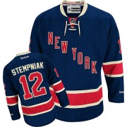New York Rangers ＃12 Men's Lee Stempniak Reebok Premier Navy Blue Third Jersey