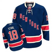 New York Rangers ＃18 Men's Marc Staal Reebok Authentic Navy Blue Third Jersey