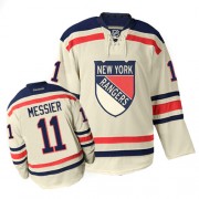 New York Rangers ＃11 Men's Mark Messier Reebok Authentic Cream Winter Classic Jersey