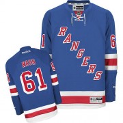 New York Rangers ＃61 Men's Rick Nash Reebok Authentic Royal Blue Home Jersey