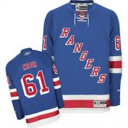 New York Rangers ＃61 Youth Rick Nash Reebok Authentic Royal Blue Home Jersey