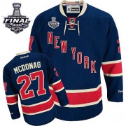 New York Rangers ＃27 Men's Ryan McDonagh Reebok Authentic Navy Blue Third 2014 Stanley Cup Jersey