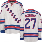 New York Rangers ＃27 Men's Ryan McDonagh Reebok Authentic White Away Jersey