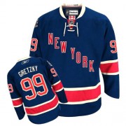 New York Rangers ＃99 Men's Wayne Gretzky Reebok Authentic Navy Blue Third Jersey