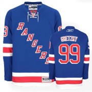 New York Rangers ＃99 Men's Wayne Gretzky Reebok Authentic Royal Blue Home Jersey