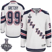 New York Rangers ＃99 Men's Wayne Gretzky Reebok Authentic White 2014 Stadium Series 2014 Stanley Cup Jersey