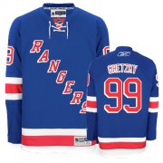 New York Rangers ＃99 Men's Wayne Gretzky Reebok Premier Royal Blue Home Jersey