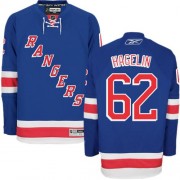 New York Rangers ＃62 Men's Carl Hagelin Reebok Premier Royal Blue Home Jersey