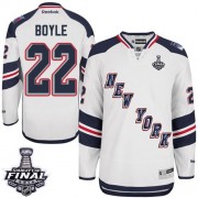 New York Rangers ＃22 Men's Dan Boyle Reebok Authentic White 2014 Stadium Series 2014 Stanley Cup Jersey