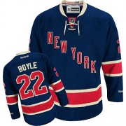 New York Rangers ＃22 Men's Dan Boyle Reebok Premier Navy Blue Third Jersey