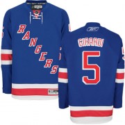 New York Rangers ＃5 Men's Dan Girardi Reebok Authentic Royal Blue Home Jersey