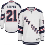 New York Rangers ＃21 Men's Derek Stepan Reebok Premier White 2014 Stadium Series Jersey