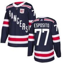 New York Rangers Men's Phil Esposito Adidas Authentic Navy Blue 2018 Winter Classic Home Jersey
