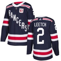 New York Rangers Men's Brian Leetch Adidas Authentic Navy Blue 2018 Winter Classic Home Jersey