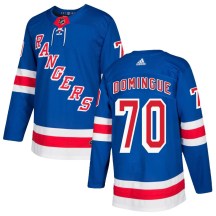 New York Rangers Youth Louis Domingue Adidas Authentic Royal Blue Home Jersey