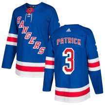 New York Rangers Youth James Patrick Adidas Authentic Royal Blue Home Jersey