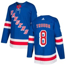 New York Rangers Youth Jacob Trouba Adidas Authentic Royal Blue Home Jersey