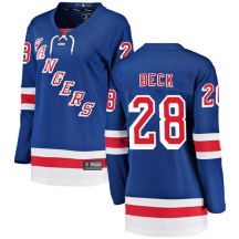 New York Rangers Women's Taylor Beck Fanatics Branded Breakaway Blue Home Jersey