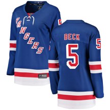 New York Rangers Women's Barry Beck Fanatics Branded Breakaway Blue Home Jersey