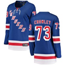 New York Rangers Women's Brandon Crawley Fanatics Branded Breakaway Blue Home Jersey