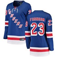 New York Rangers Women's Bobby Farnham Fanatics Branded Breakaway Blue Home Jersey