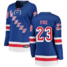 New York Rangers Women's Adam Fox Fanatics Branded Breakaway Blue Home Jersey