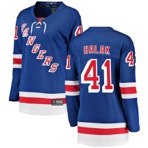 New York Rangers Women's Jaroslav Halak Fanatics Branded Breakaway Blue Home Jersey