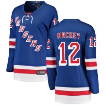 New York Rangers Women's Connor Mackey Fanatics Branded Breakaway Blue Home Jersey