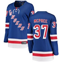 New York Rangers Women's George Mcphee Fanatics Branded Breakaway Blue Home Jersey