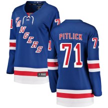 New York Rangers Women's Tyler Pitlick Fanatics Branded Breakaway Blue Home Jersey