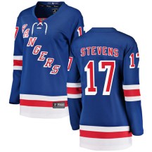 New York Rangers Women's Kevin Stevens Fanatics Branded Breakaway Blue Home Jersey