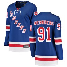 New York Rangers Women's Alex Wennberg Fanatics Branded Breakaway Blue Home Jersey