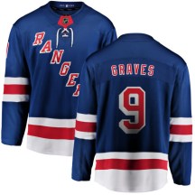 New York Rangers Youth Adam Graves Fanatics Branded Breakaway Blue Home Jersey