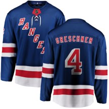 New York Rangers Youth Ron Greschner Fanatics Branded Breakaway Blue Home Jersey