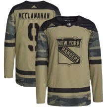 New York Rangers Youth Rob Mcclanahan Adidas Authentic Camo Military Appreciation Practice Jersey