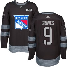 New York Rangers Youth Adam Graves Authentic Black 1917-2017 100th Anniversary Jersey