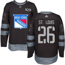 New York Rangers Youth Martin St. Louis Authentic Black 1917-2017 100th Anniversary Jersey