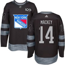 New York Rangers Youth Connor Mackey Authentic Black 1917-2017 100th Anniversary Jersey