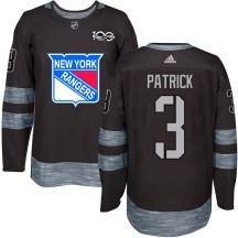 New York Rangers Youth James Patrick Authentic Black 1917-2017 100th Anniversary Jersey