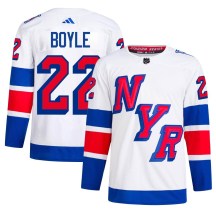 New York Rangers Men's Dan Boyle Adidas Authentic White 2024 Stadium Series Primegreen Jersey