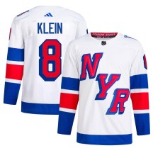 New York Rangers Men's Kevin Klein Adidas Authentic White 2024 Stadium Series Primegreen Jersey