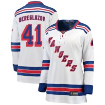New York Rangers Women's Alexei Bereglazov Fanatics Branded Breakaway White Away Jersey