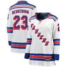 New York Rangers Women's Jeff Beukeboom Fanatics Branded Breakaway White Away Jersey