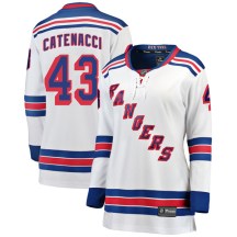 New York Rangers Women's Daniel Catenacci Fanatics Branded Breakaway White Away Jersey