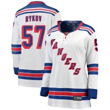 New York Rangers Women's Yegor Rykov Fanatics Branded Breakaway White Away Jersey