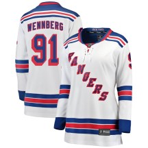 New York Rangers Women's Alex Wennberg Fanatics Branded Breakaway White Away Jersey